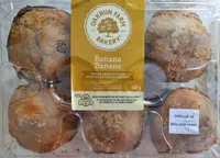 Muffins de grains entiers banane