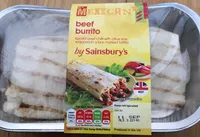 Beef burrito mexican by sainsbury s