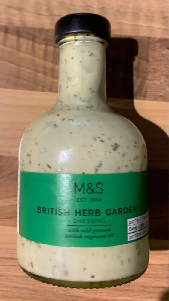 British herb garden - dressing