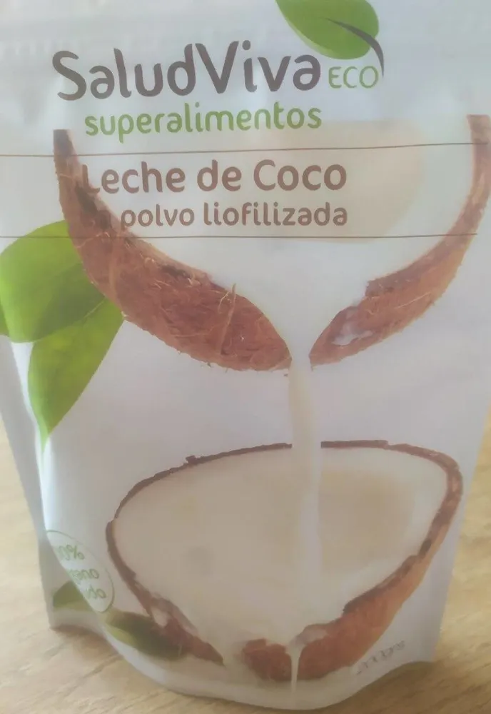 Leche de coco en polvo liofilizada