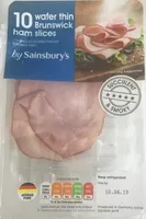 Sainsbury’s Wafer Thin Brunswick Ham slices
