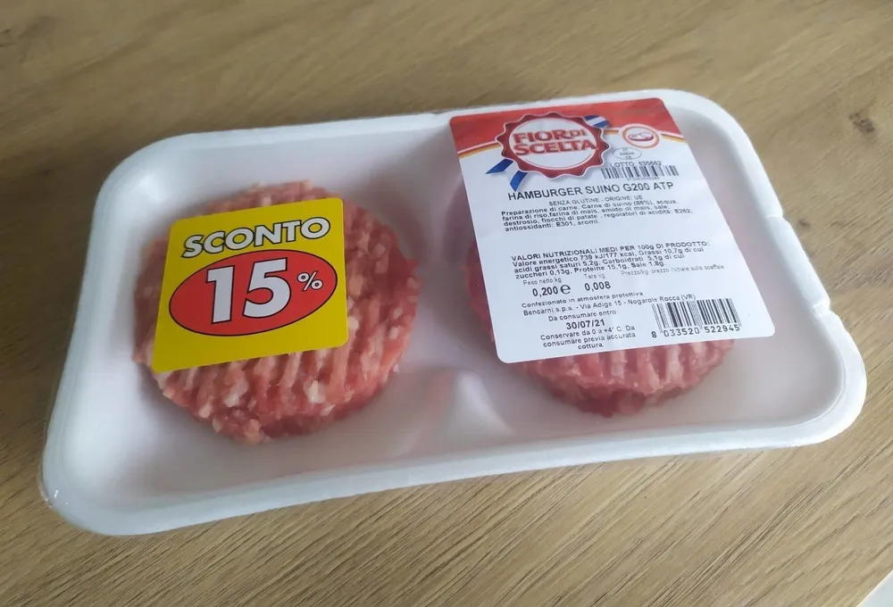 Hamburger di Suino G200 ATP
