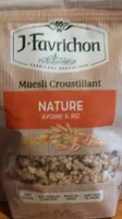 Muesli croustillant nature avoine et riz