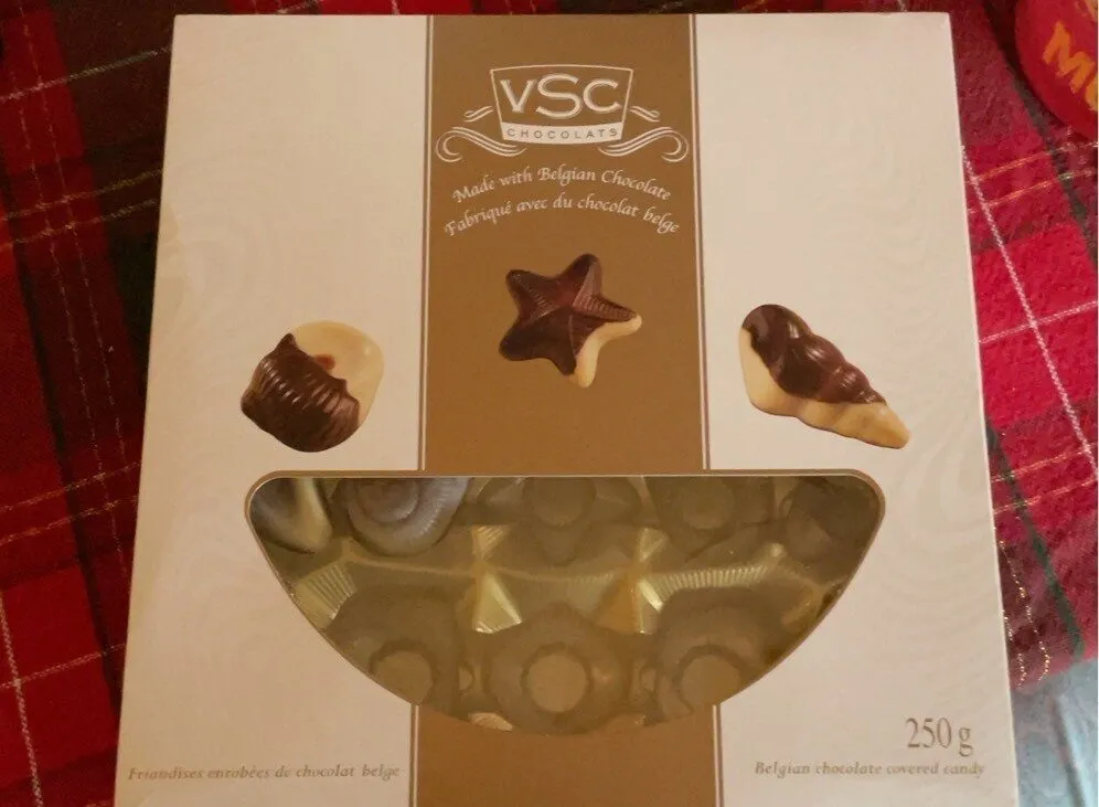 Belgian chocolate covered seashells