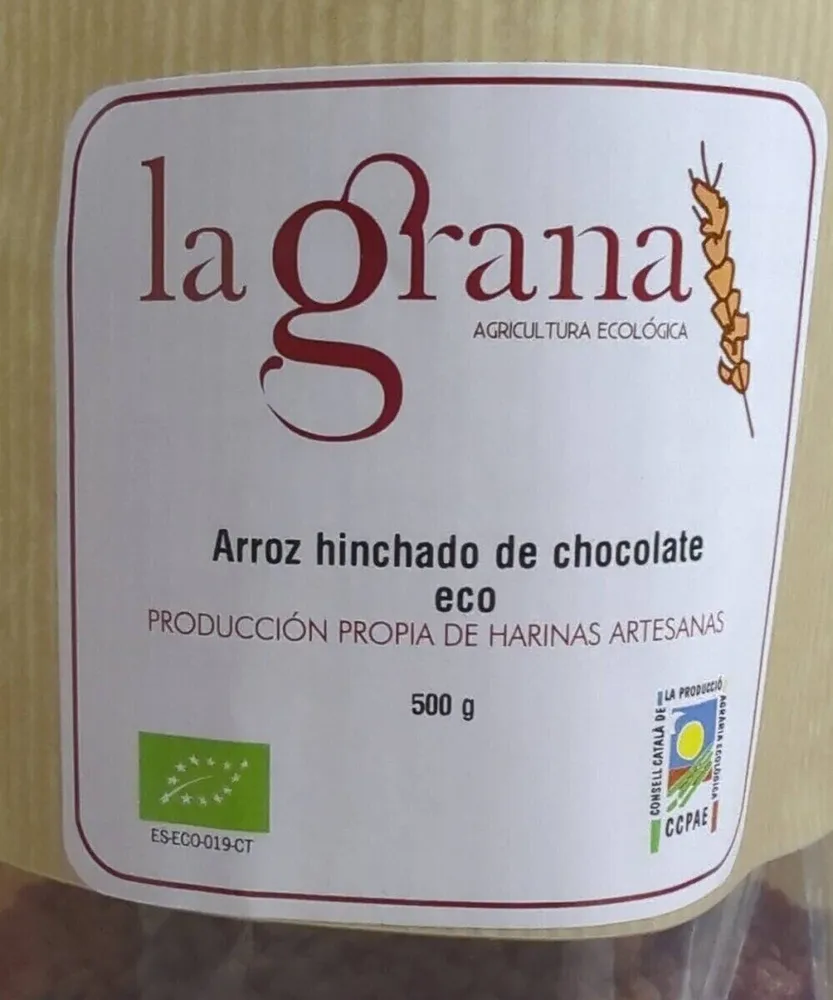Arroz hinchado de chocolate eco