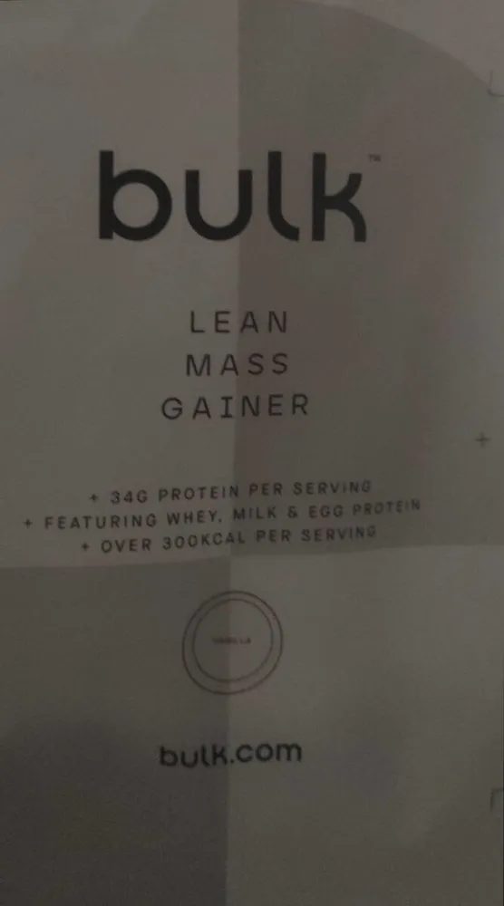Lean mass gainer