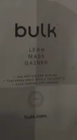Lean mass gainer