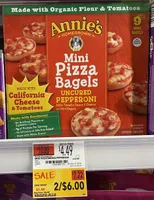 Annie's Uncured Pepperoni Mini Pizza Bagels 9 Count