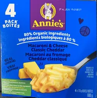 Macaroni & Cheese Classic Cheddar 4 Pack 80% Organic