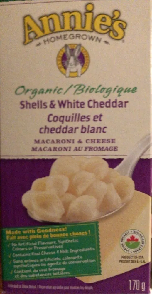 Coquilles et cheddar blanc