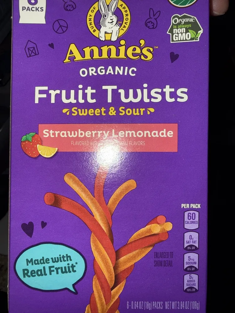 Organic Fruit Twists Sweet & Sour Strawberry Lemonade