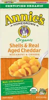 Macaroni and cheese shells aged