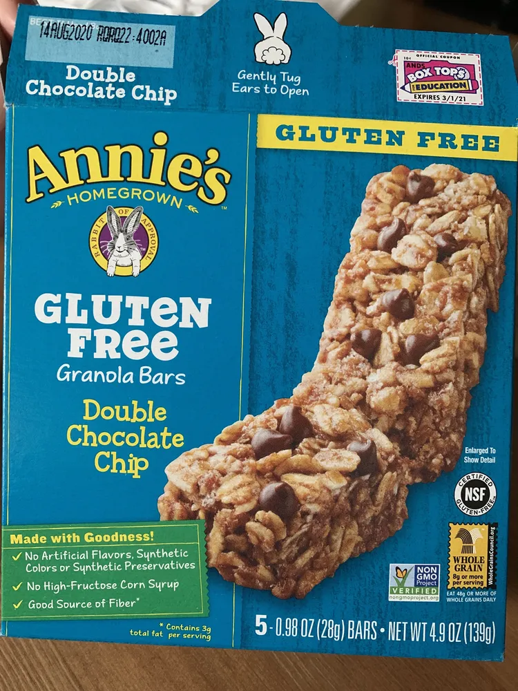 Gluten Free Double Chocolate Chip Granola Bars