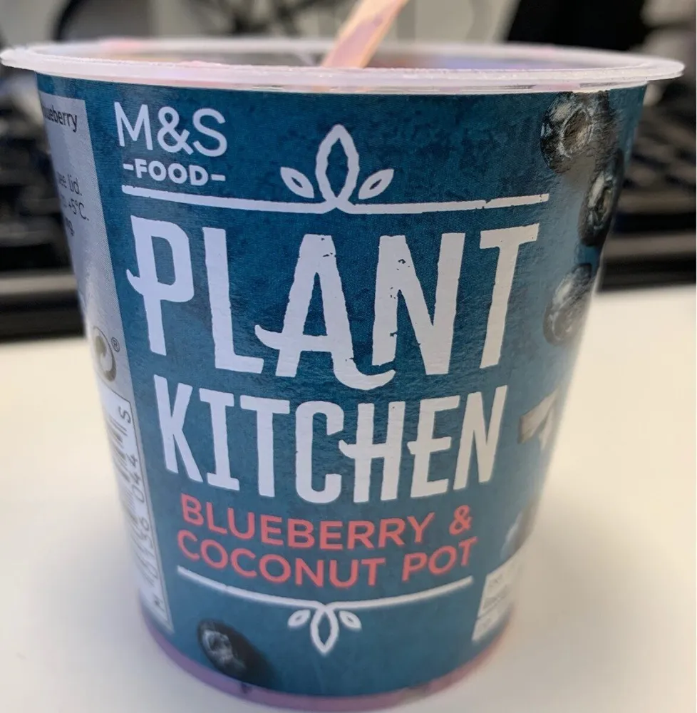 Plant kitchen blueberry and coconut pot