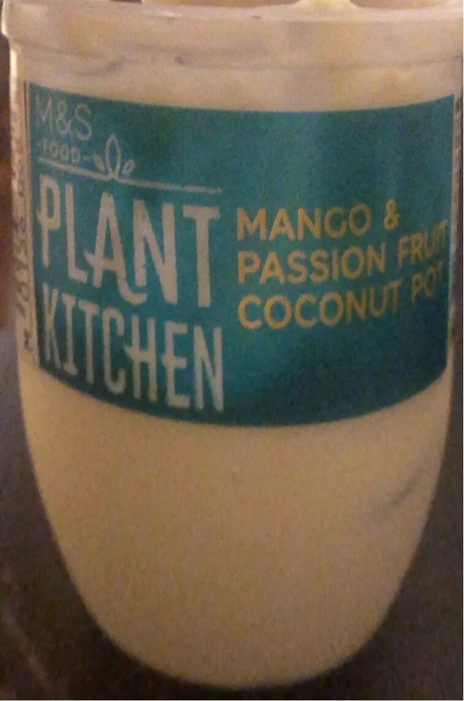 Mango and passion fruit coconut pot