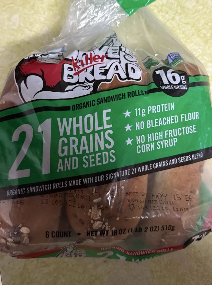 Organic sandwich rolls