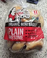 Organic Mini Bagels Plain