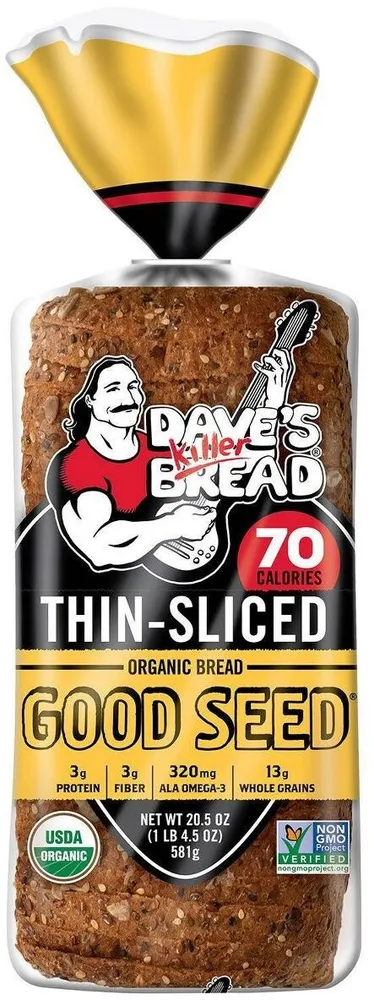 Thin-Sliced Organic Bread Good Seed