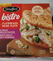 Bistro Flatbread pains plays 4 cheese grilled chicken