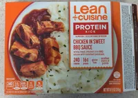 CHICKEN IN SWEET BBQ SAUCE with mashed potatoes