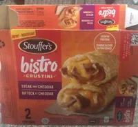 Bistro crustini steak and cheddar