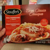 Veau parmigiana et spaghetti
