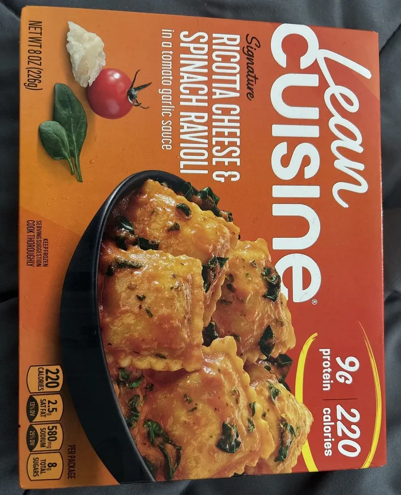 Signature Ricotta Cheese & Spinach Ravioli in a tomato garlic sauce