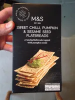 Sweet chilli, pumpkin & sesame seed flatbreads