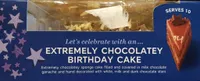 Extremely chocolatey birthday cake