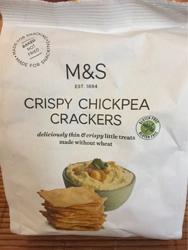 Crispy chickpea crackers