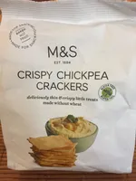 Crispy chickpea crackers