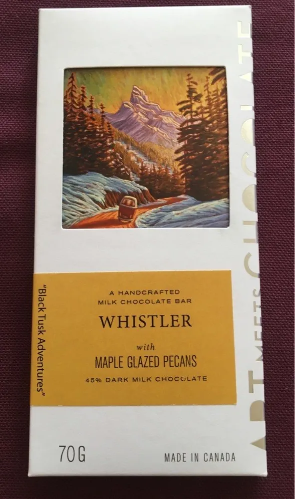 A handcrafted milk chocolate bar