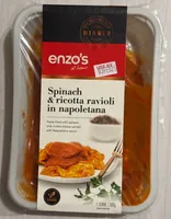 Spinach & ricotta ravioli in napoletana