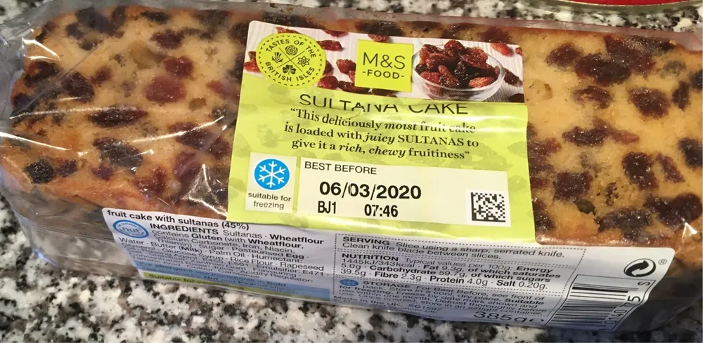 Sultana cake