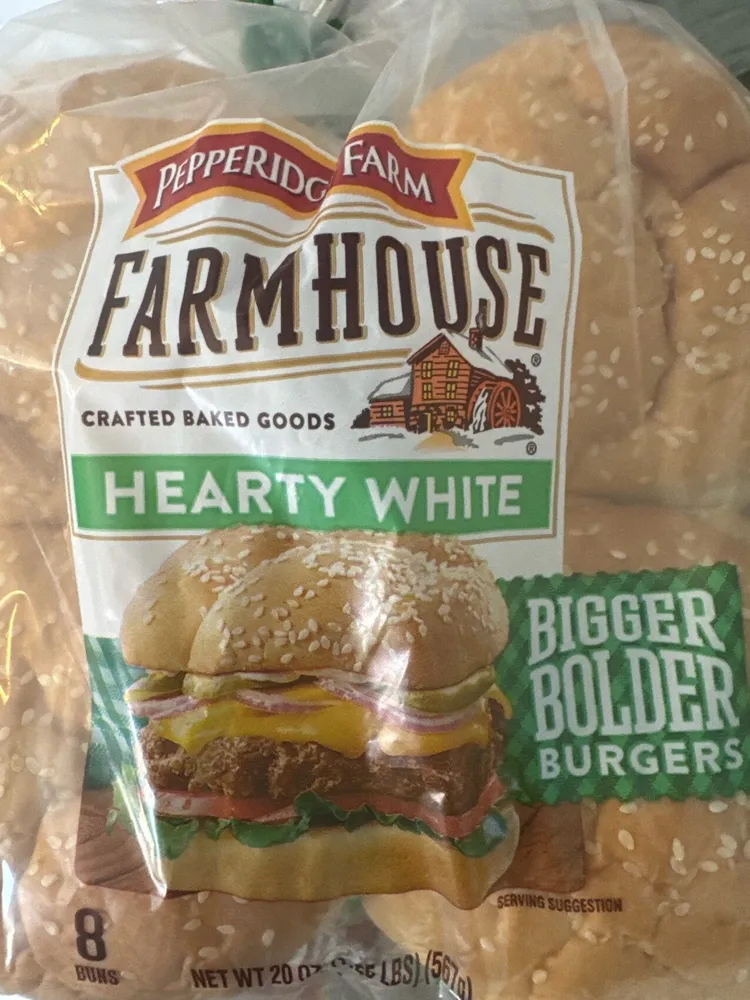 Pepperidge Farms Farmhouse Hearty White Burger Buns