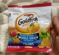 Colors Cheddar Goldfish Baked Snack Crackers