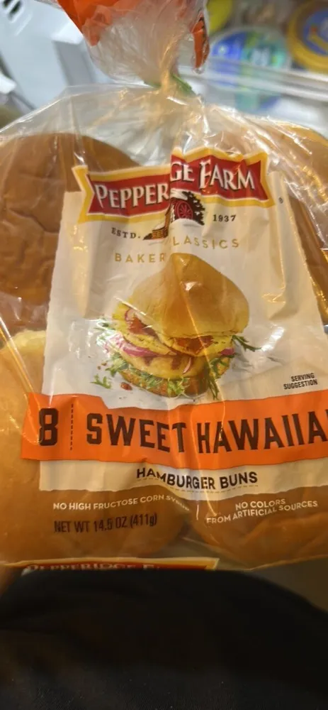 Sweet Hawaiian Hamburger Buns