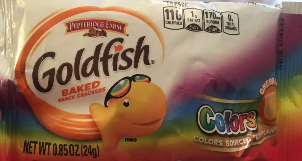 Pepperidge farm goldfish crackers clrs cheddar