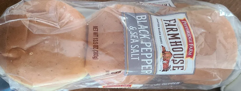 Black Pepper & Sea Salt Hamburger Bun