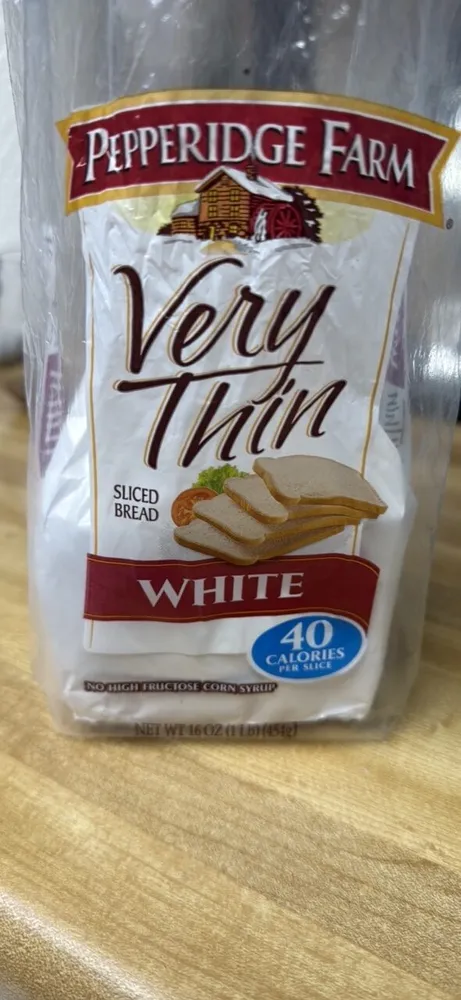 Very Thin White Sliced Bread