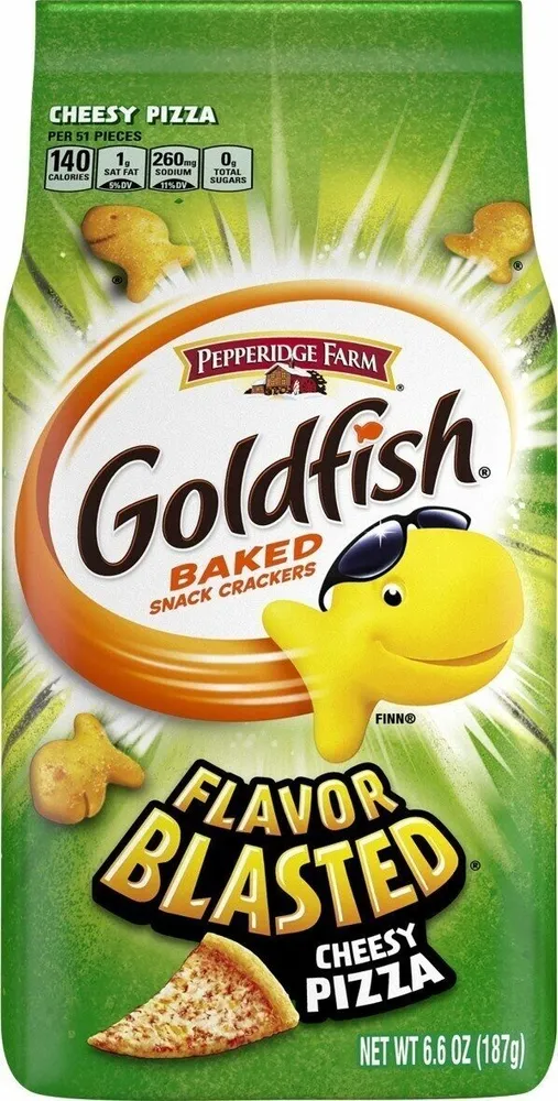 Goldfish Baked Snack Crackers Xtra Cheesy Pizza