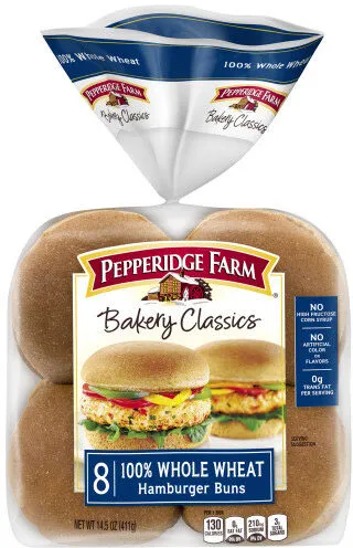 Hamburger buns soft whole wheat