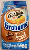 Fudge brownie baked graham snacks, fudge brownie