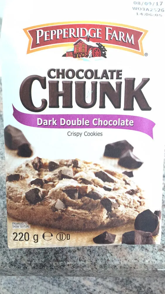 Chocolate Chunk Dark Double Chocolate Crispy Cookies