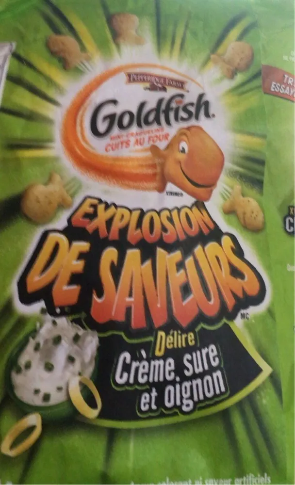 Goldfish explosion de saveur délire Crème sure et oignon