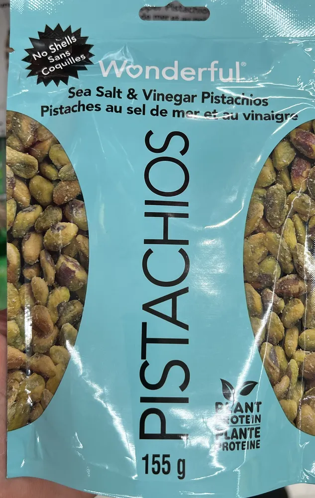 Pistaches au sel de mer et au vinaigre