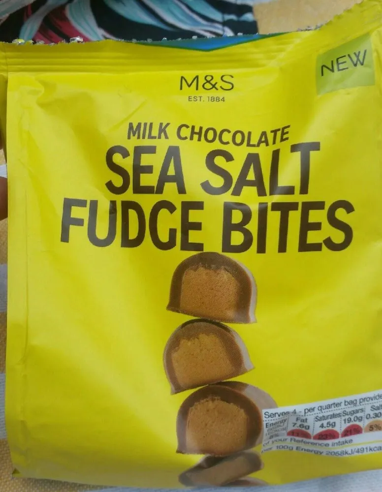 Sea salt fudge bites