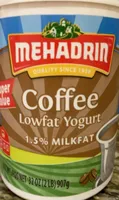 Coffee lowfat yogurt