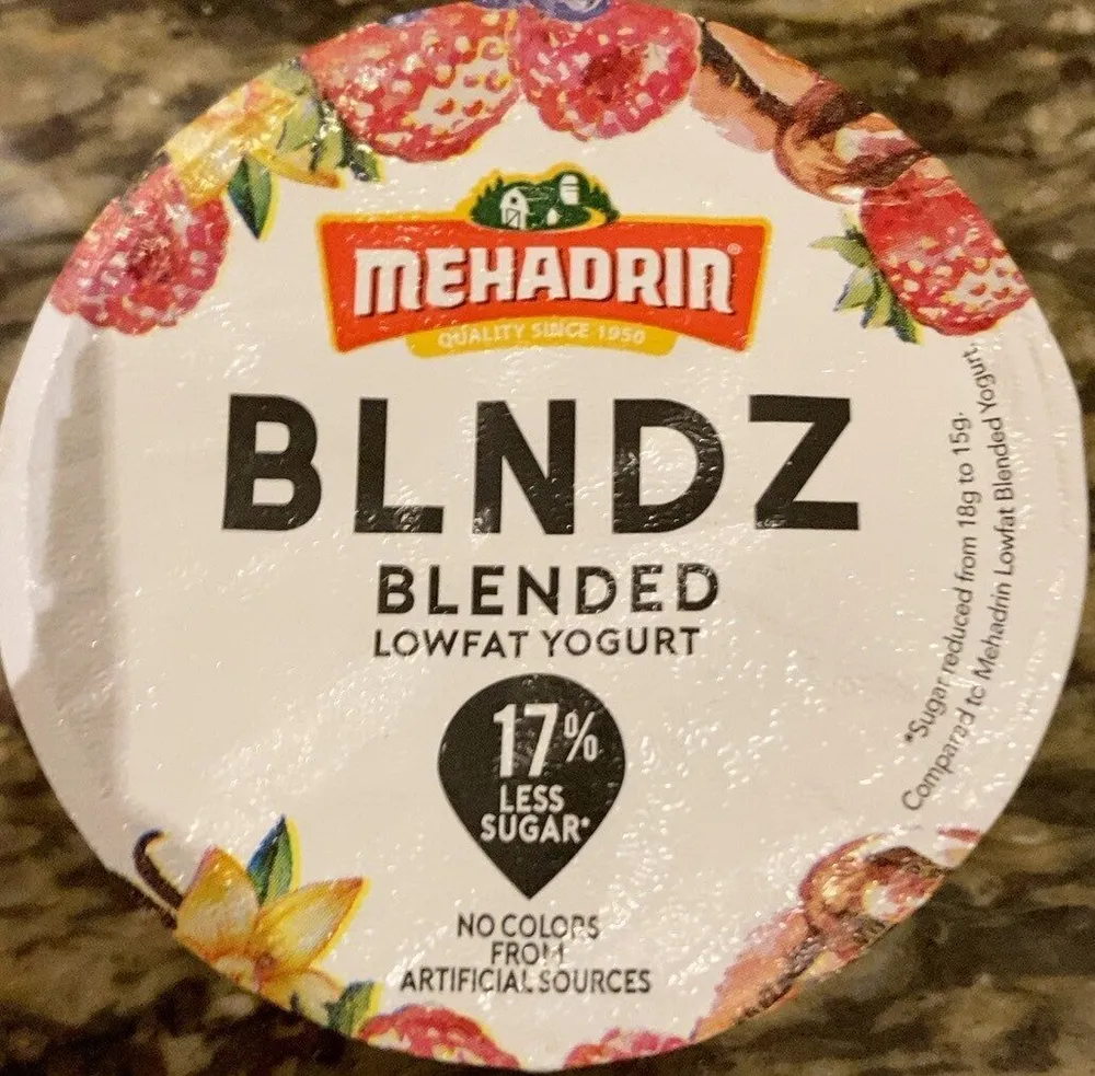 Blended lowfat yogurt