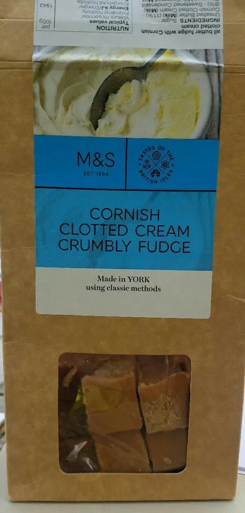Cornish Clotted Cream Crumbly Fudge